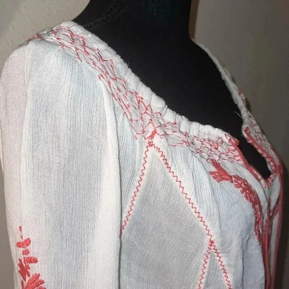 Free People Women’s Rolling Stone Peasant Top XSmall - Picture 7 of 16